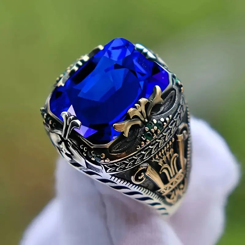 Klara Saphira Ring | Gemischtes Gold
