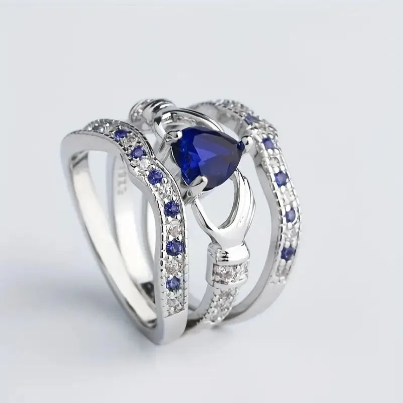 Eternal Lux Azura Ring Set | Weissgold