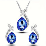Klassisches Meerjungfrau-Eleganz Schmuckset | Weissgold