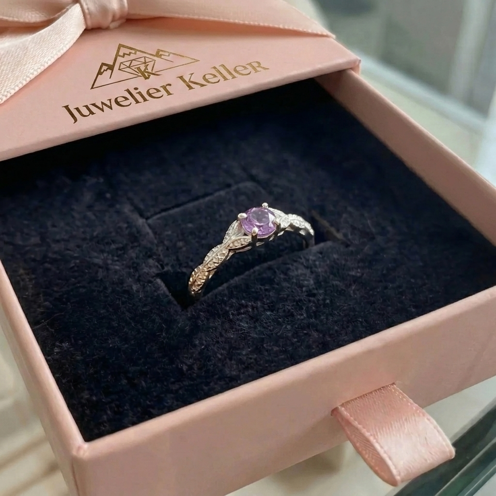 Amelys Fern Ring | Weissgold