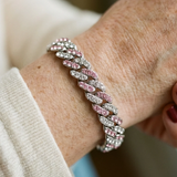Arktisches Rosé Kubanisches Armband