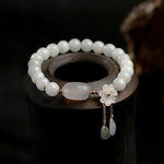 Armband aus Aquamarin mit Perlen