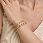 Armband aus Edelstahl mit Zirkonkette