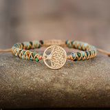 Armband aus Jaspis Lebensbaum