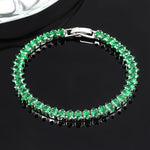 Armband mit Smaragdsteinen