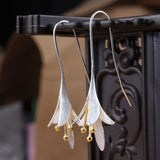 Blumenohrringe in Silber
