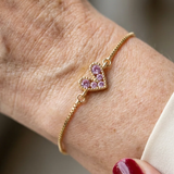 Blush-Love-Armband | Weissgold