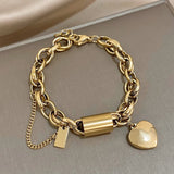 Dickes Armband in Gold