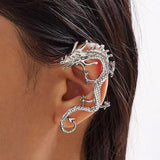 Drachenohrringe aus Silber