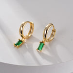 Elegante Ohrringe Louisa mit Smaragd
