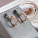 Elegante und strahlende Ohrringe aus Gold und Zirkonia