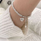 Elegantes Armband mit Herz aus Silber
