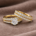 Ewige Strahlkraft Ring-Set – Gold