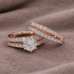 Ewige Strahlkraft Ring-Set – Roségold