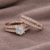 Ewige Strahlkraft Ring-Set – Roségold