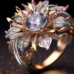 Exotischer Ring Violett