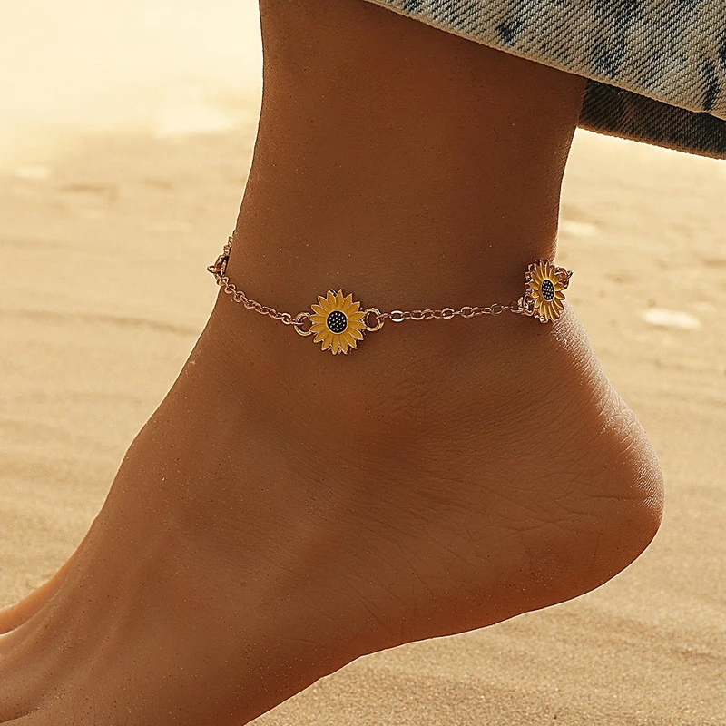 Fussarmband „Sonnenblume“