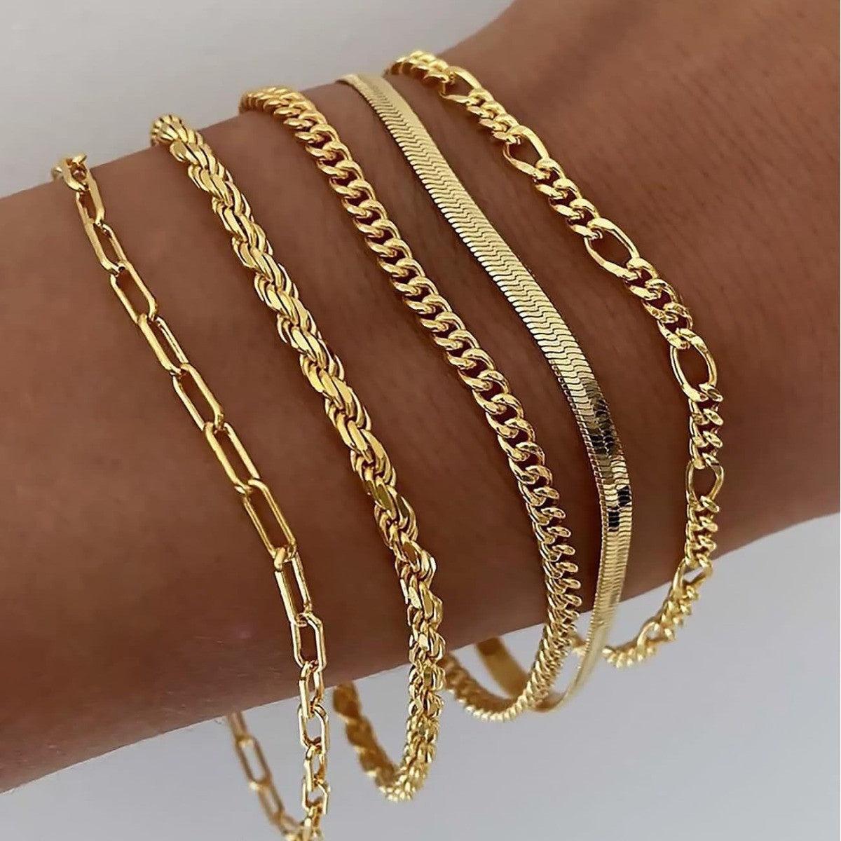 Armband-Set aus Gold