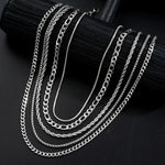 Luxuriöse Kette aus geflochtenem Edelstahl