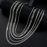 Luxuriöse Kette aus geflochtenem Edelstahl