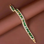 Gold und grünes Armband