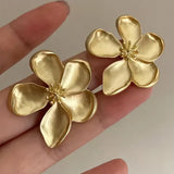Goldene Blumen Ohrringe