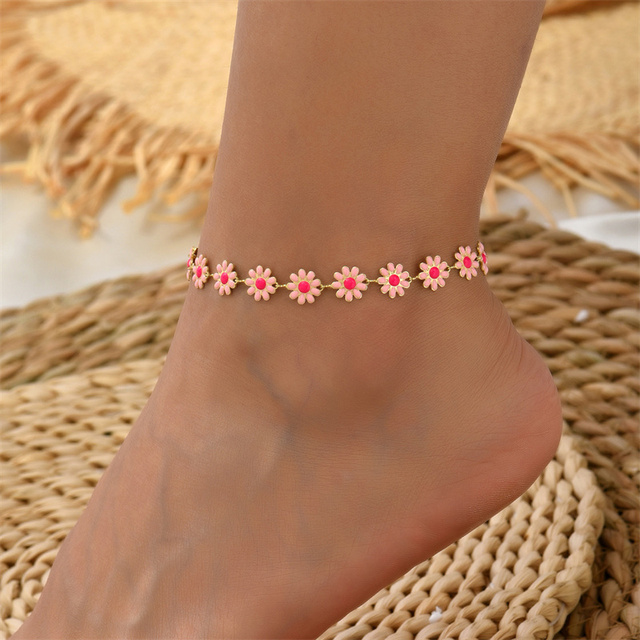 Goldenes Fussarmband „Daisy“