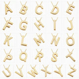 Halskette mit Initiale in Gold