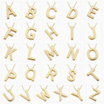 Halskette mit Initiale in Gold