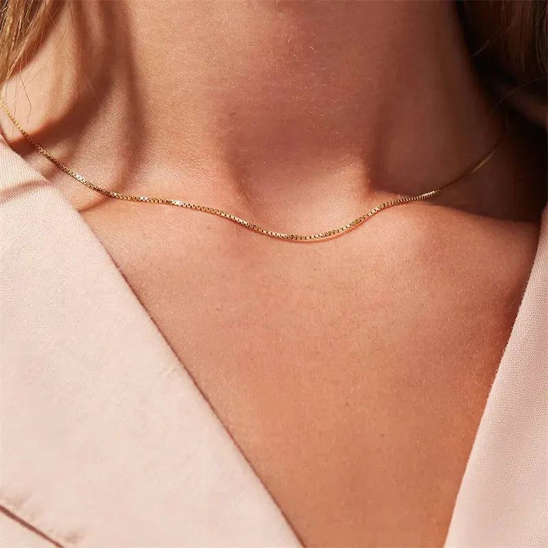 Halskette mit Kettenform Danica Gold