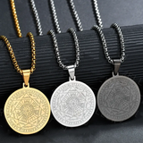 Halskette mit Medaille Triton Engel Sechs Sterne