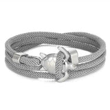 Handgefertigtes Armband mit Meeresschildkröte – Grau