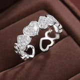 Herz-Ringe aus Kristall