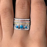 Meditationsring mit Bohemian-Saphir