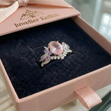 Miravelle Leafglow Ring Set | Weissgold