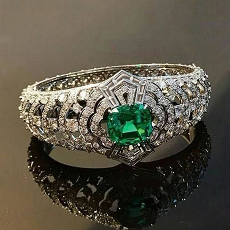 Smaragd Art Deco Ring