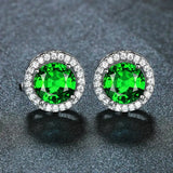 Ohrringe aus Smaragden und Diamanten