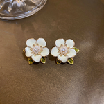 Ohrringe aus Weissgold mit Zirkonia