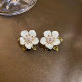 Ohrringe aus Weissgold mit Zirkonia