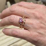 Petalherz-Ringset | Weissgold