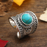 Ravik Stone Offener Ring | Weissgold