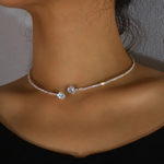 Retro-Kette mit doppeltem Zirkonia