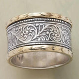 Retro Ring in Gold und Silber