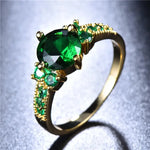 Ring aus Gold und Smaragd