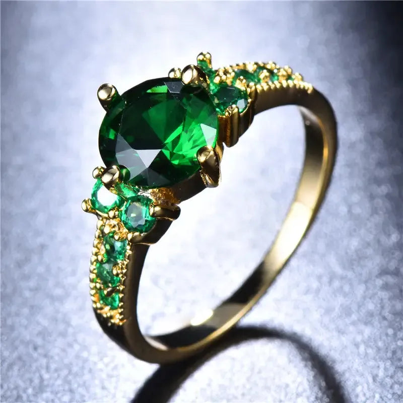 Ring aus Gold und Smaragd