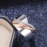 Ring aus Silber und Roségold zweifarbig