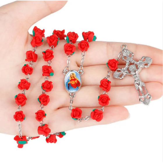 Rosenkranz-Halskette mit Rädern