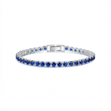 Sapphire Tennisarmband | Weissgold