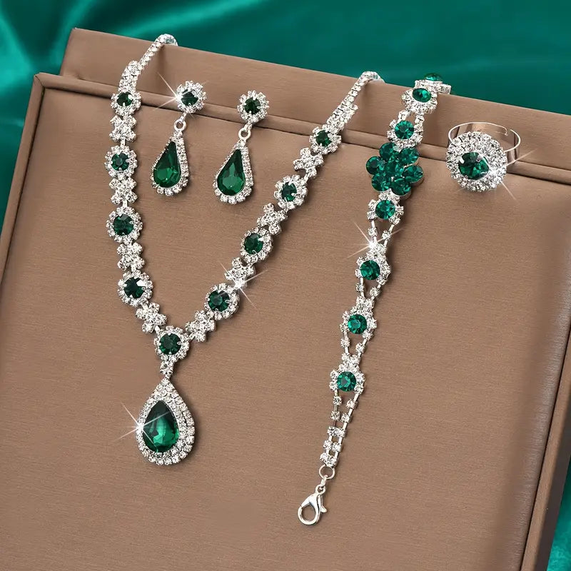 Schmuckset Adriana Lysandra | Weissgold