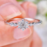 Schneeflockenring aus Silber